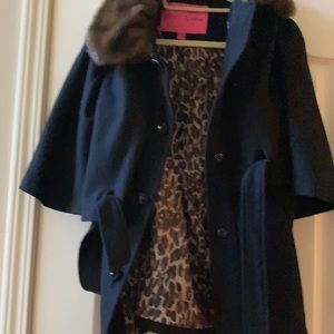 Betsey  Johnson  winter “cape” hardly worn